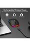 لوحة مفاتيح كمبيوتر سلكية باللغتين العربية والإنجليزية، لوحة مفاتيح كاملة الحجم، 104 مفتاح، توصيل USB وتشغيل فوري، قابلة للطي - 2