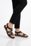 Women's Black Glittery Beaded and Stone Detailed Wedge Sole Sandals 9657 Z - 3