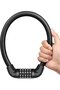 17.7mm 5-digit black combination bike lock.