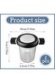2 Pack Tea Strainers for Loose Tea, Stainless Steel Tea Steeper, Tea Infuser Fine Mesh Tea Diffuser, - 2