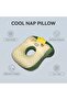 Office Nap Pillow Memory Cotton, Cute Pink Pillow with Ear Hole, Soft Nap Pillow, Ear Pillow for Sid - 4