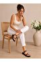 Ring Detailed Toe-Toe Flip Flops Orthopedic Flat Sole Daily Comfortable Sandals - 4
