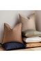 Pack of 2, Decorative Linen Soild Throw Pillow Covers Soft Accent Cushion Case Boho Farmh - 6