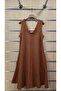 Italian Sleeveless Short Linen Dress - 5