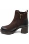 Malakas Genuine Leather Non-Slip Sole Orthopedic Women's Boots Brown - 4