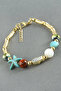 Mixed Turquoise Stone Enamel Bracelet - 2