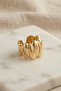 Drop-Shaped Body Gold Color Bohemian Ring