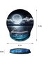 Mouse Pad with Wrist Support, Ergonomic Mouse Pad with Memory Foam Wrist Rest Cushion, Non-Slip Rubb - 4