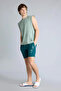 B7255Axgn1040 Green Regular Fit Mesh Lined Short Length Swim Shorts - 2