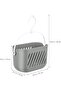 Plastic Hanging Shower Caddy Basket, Grey Portable Shower Organizer with Hooks, Space-Saving - 5