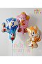 4 Year Old Hedgehog Sonic Balloon Set - 6 Piece Large Size Sonic Themed Foil Balloon Set - 3
