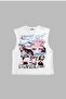 Pink Drift S2000 Graphic Printed White Zero Sleeve Tshirt - 5