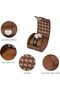 DUKWIN Vegan Leather Watch Roll Traval Case Box with 1 Slots with Removable Pillows and Microfibre F - 4