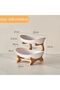 2 Tier Fruit Bowl for Kitchen Counter,Plastic Basket for Vegetable Storage,Snack Dessert Cake Tray P - 2