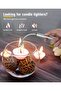 Candle Lighter, Round Electric Arc Lighter with LED Battery Display Safety Switch, USB 360°Fle - 2