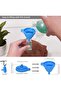 5 Pack Hand Sanitizer Holder Keychain with Silicone Keychain, 2 oz Leak Proof Refillable Plastic Bot - 6