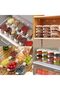 4 Layer Stackable Spice Storage Box, Food Storage Containers with Lids Airtight, Transparent - 3