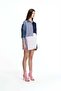Blue Patchwork Printed Block Shirt 19132 - 4