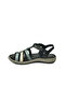 1750 Black Leather Women's Sandals - 3
