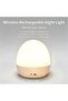 Rechargeable LED Night Light, Dimmable Bedside Table Lamp with Touch Control & Time Display,3 Colors - 6