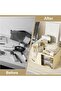 Storage Boxes - Storage Containers - 360° Rotating - Desktop Storage Boxes - With Dividers, Drawers, and Pen Holders - Makeup Brush Organizers - - 2