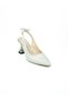 9002 Silver Glitter Bow Heeled Evening Dress Women's Shoes