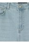 Lcw Modest Indigo High Waist Wideleg Women's Jean Trousers - 6