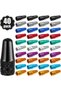 Bicycle valve caps, 40 colors, French style dust caps, aluminum alloy, mountain bikes, road bikes, 10 colors. - 2