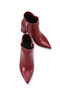 Gemma Sia Women's Pointed Toe Heeled Boots 0012659 Burgundy Skin - 5