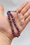 Natural Jade Stone 33 Prayer Beads with Metal Tassel 8mm Sphere Cut 902845 - 3
