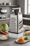 Kitchen Grater with Container – Multi-Purpose Grater with Lid and Storage Container / Stainless Steel 4-Sided - 4