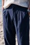Siena Men's Premium Double Pleated Detailed Linen Baggy Trousers - 5