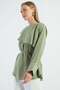 Fullamodest Cape Detailed Tunic with Tie at the Waist - 5