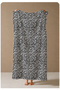 Black and White Micro Abstract Patterned 70X150 Beach Towel - Digital Printed Bath Towel - 4
