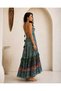 Silk Ruffled Multi-Colored Summer Authentic Ethnic Patterned Backless Dress Std 36-44 - 5