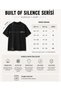 Silver Moon Star Printed Oversize 100% Cotton Fabric T-Shirt Unisex Design Quality Print Black - 2