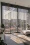 Lino Grid File Tulle Non-Pleated Plain Extra-Foam Stitched Modern and Elegant Looking Tulle Curtain - 3