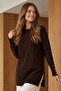 Patterned Mercerized Tunic N3317 Brown
