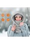 Winter cycling knit hat windproof warm neck warmer face mask. - 3