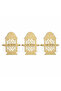 Marketplace 3 Piece Lantern Napkin Ring - Gold - 5