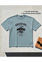 Large Size Crew Neck Printed Men's T-Shirt - 2
