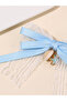 Girls Blue Seashell and Star Charm Bow Hair Clip - 3