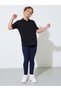 Teen Girls Pack of 2 -Navy Blue Cotton Leggings - 3