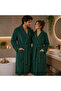 Bathrobe Velvet Mayer Bamboo Shawl Green - 2