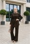 Asymmetrical Cut Tunic Stylish Design Trouser Suit Outfit - 2