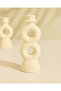 Sienna White Plain Candle Holder