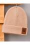 Ribbed Flexible Fabric Pocket Detailed Beret 3-Piece Baby Boy Set - 5
