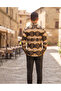Long Sleeve Patterned Cotton Fabric Regular Fit Men's Shirt - 4