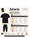 Per Aspera Ad Astra Printed Cotton Oversize T-Shirt Tracksuit Set - 5