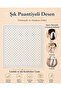 Women's Polka Dot 50X50 cm Satin Scarf, Light Blue Silky Textured Square Neck Hair and Bag Accessory - 4